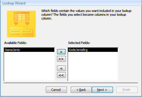 Membuat-Tabel-Dengan-Menggunakan-Lookup-wizard