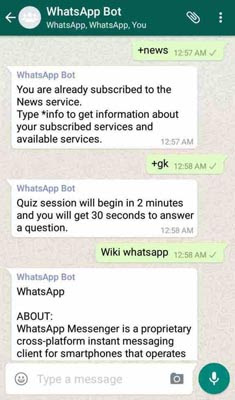 How to Use WhatsApp as Search Engine and Wikipedia