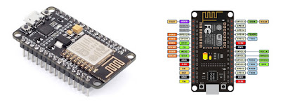 O Módulo ESP8266 NodeMCU ESP-12E é uma placa de desenvolvimento completa, que além do chip ESP8266 conta com um conversor TTL-Serial e um regulador de tensão 3.3V. É um módulo que pode ser encaixado diretamente na protoboard e dispensa o uso de um microcontrolador externo para operar, já que pode ser facilmente programado utilizando LUA. Possui 11 pinos de GPIO (I2C, SPI, PWM), conector micro-usb para programação/alimentação e botões para reset e flash do módulo. Como podemos ver na imagem, o NodeMCU vem com um ESP-12E com antena embutida soldado na placa.