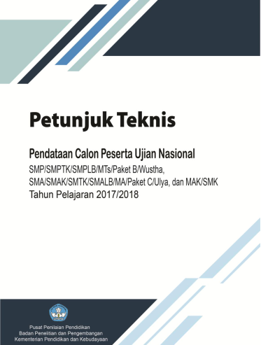 Juknis Pendataan Peserta UN tahun 2018