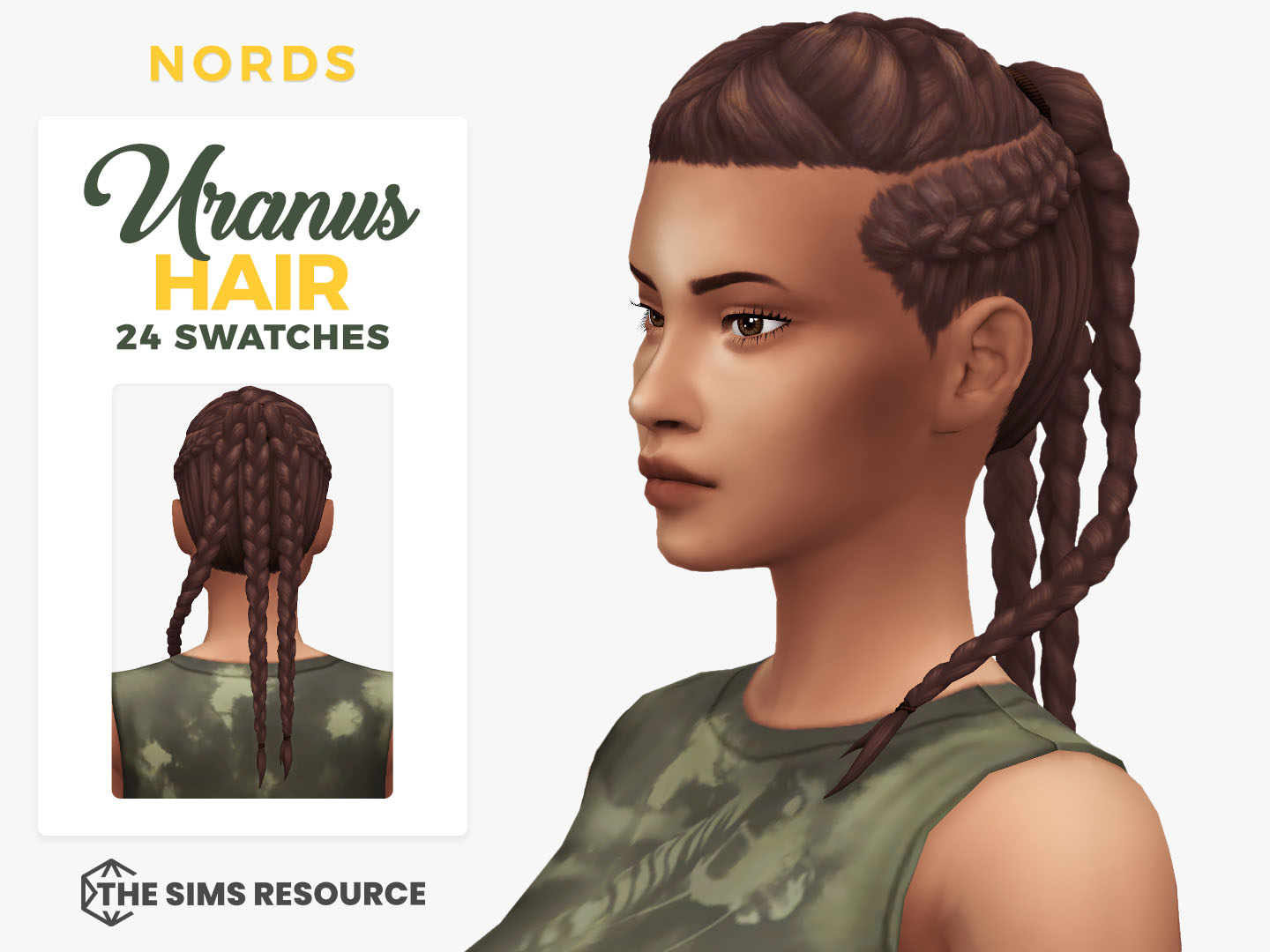 Uranus Sims 4 CC Hair