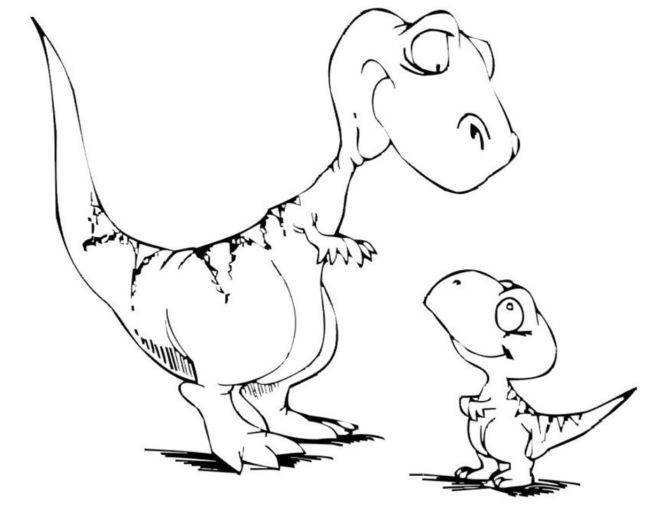 Free Dinosaur Coloring Pages 9