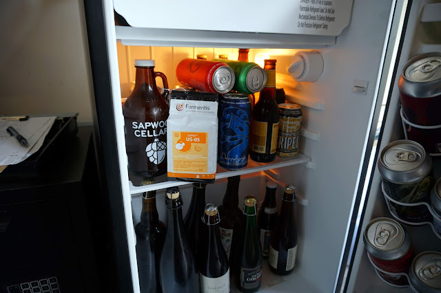 Yeast/beer fridge.