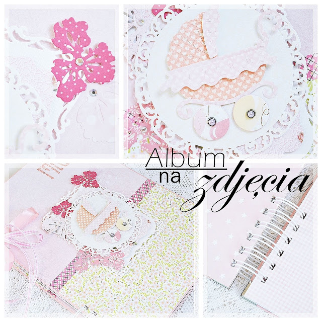 album na zdjęcia dla dziewczynki scrapbooking