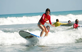 Kuta Beach Surfing Bali Indonesia