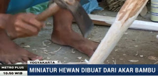 Awalnya karena akar bambu tidak laku dijual dan hanya menjadi kayu bakar. Saat ini Pranoto dengan dibantu 4 karyawannya mampu menjual hasil kreasi mereka hingga Eropa dan Australia.