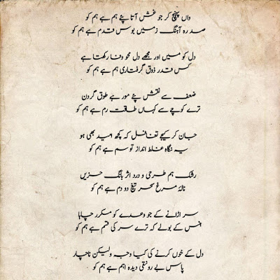 Mirza Ghalib Urdu Ghazal