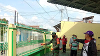 Koramil 410-03/TBU Kodim 0410/KBL Laksanakan Penyemprotan Disinfektan di Kota Karang