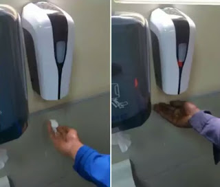 Viral video of soap dispenser responding to only light skin