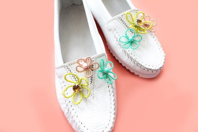 Make Floral Embellished Moccasins