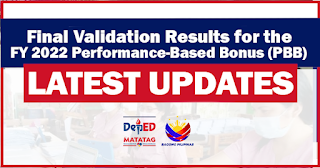 GOOD NEWS! Final Validation Results for the FY 2022 Performance-Based Bonus (PBB)