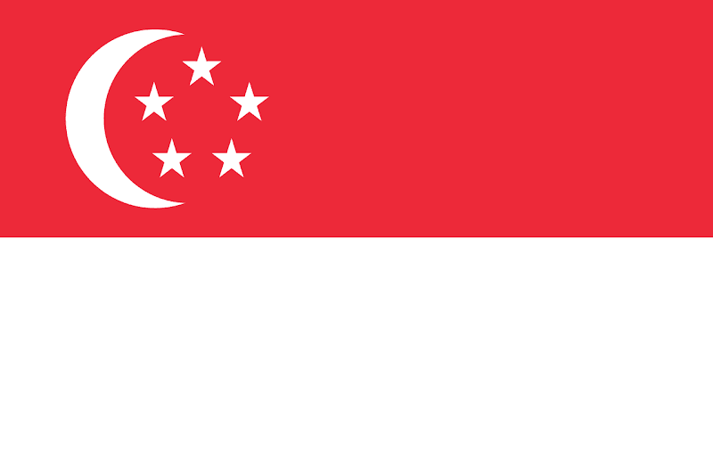 Logo Gambar Bendera Negara Singapura PNG JPG ukuran 800 px