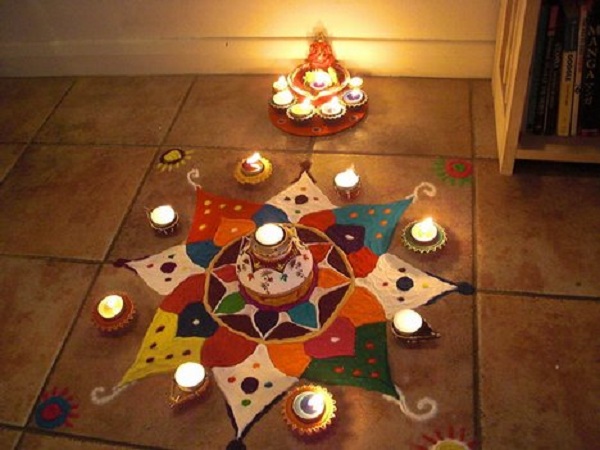 diwali floor rangoli design, wallpaper, images, photo, picture 2016