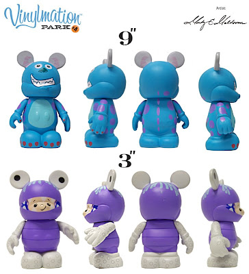 Disney Vinylmation Monsters, Inc. Vinyl Figure Set - 9 Inch Sully & 3 Inch Boo in Monster Disguise