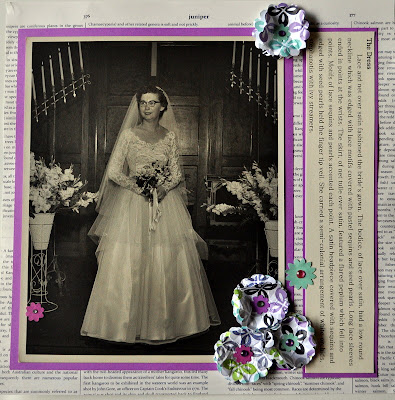 Vintage Wedding Double Scrapbook Layout