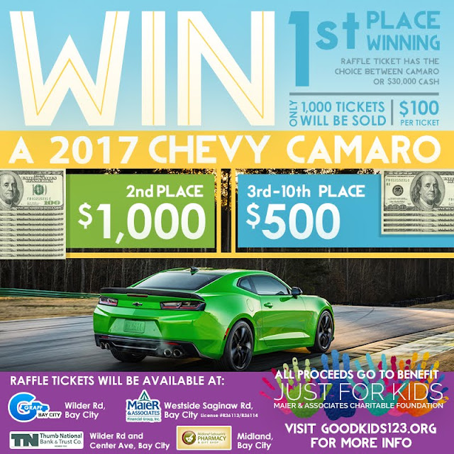 Just For Kids Win A Camaro Raffle