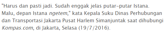 Karena Di anggap memalukan Kini Bajaj dilarang lewat jalan depan Istana Merdeka, Waktu Kampanye Kok pakek bajaj ya ?  - Commando