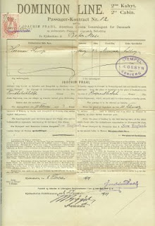 Danish Passenger Contract