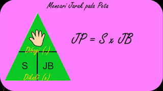 Rumus untuk menentukan jarak pada peta