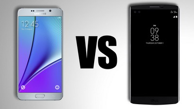 Perbandingan LG V10 vs. Samsung Galaxy Note 5