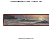 Free Early Morning Waves Landscape Art Bracelet Seed Bead Pattern