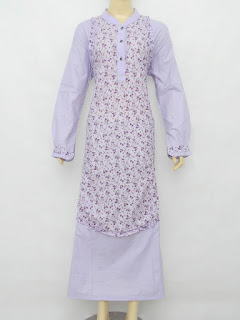 Gamis zahrani motif kombinasi Cantik Murah | Khisan Fashion grosir jilbab, kerudung dan gamis cantik terbaru malang