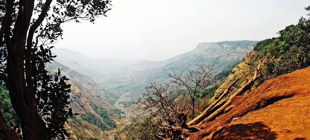 deep valley and hills scene