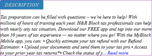 h and r block tax calculator