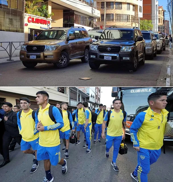 Ya están listos 40 vehículos 4x4 para trasladar a la delegación de Boca Juniors desde la ciudad de Sucre a Potosí