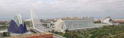 Vistas de la Ciudad de las Artes y las Ciencias desde el Hotel Ilunion Aqua 4 de Valencia.