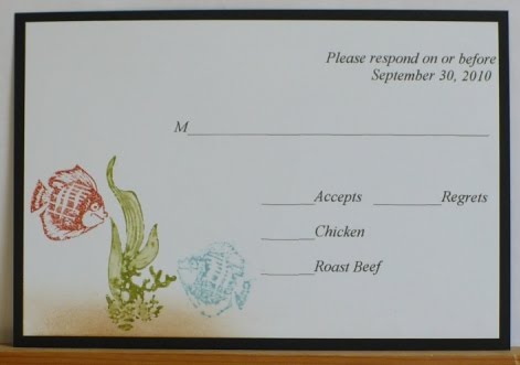 Here is the RSVP card