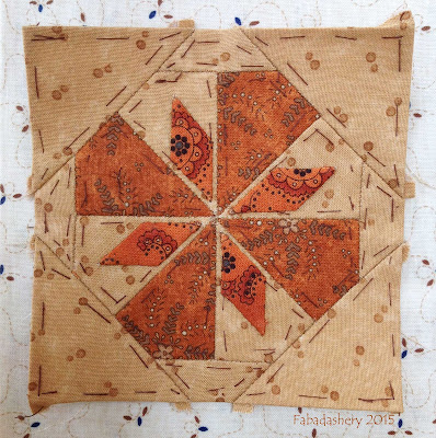 Dear Jane Quilt - Block H 9 Snowflake Melt