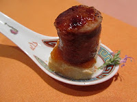 Menu de Año Nuevo 2011.pan con tomate y butifarra caramelizada