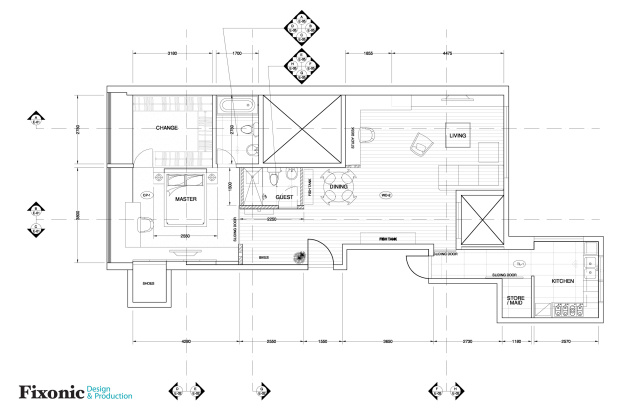 New floor plan of the small Hong Kong apartment