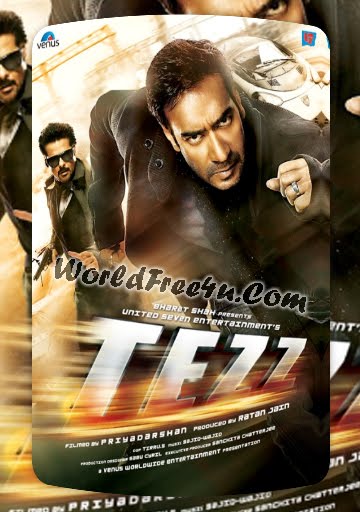 Poster Of Bollywood Movie Tezz (2012) 300MB Compressed Small Size Pc Movie Free Download worldfree4u.com