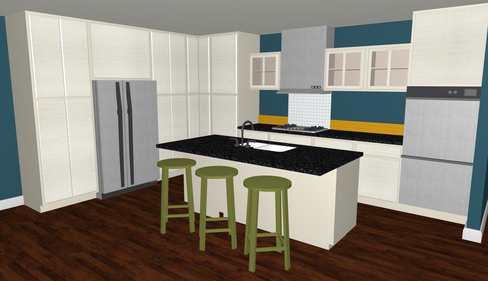 and the modern kitchen. title=