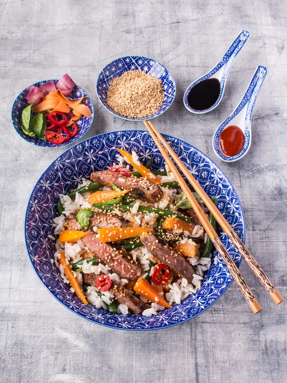 Thai Style Chantenay And Beef Salad