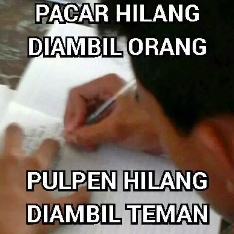 Download image Hilang Diambil Orang Pulpen Teman Gambar Lucu Dp Bbm PC 