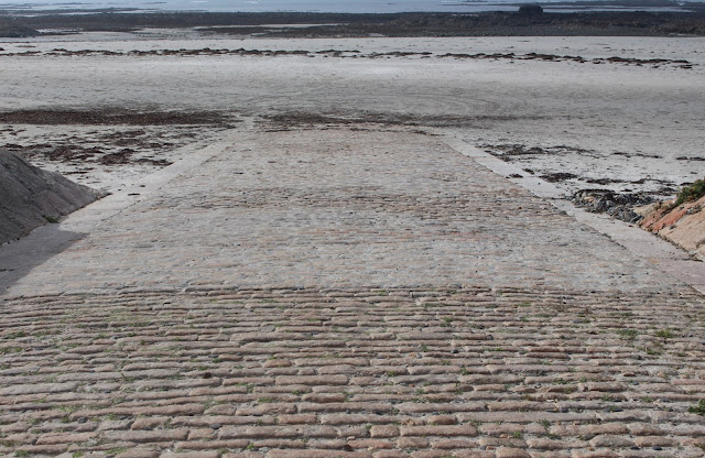 One of the slipways at St Ouen's Bay