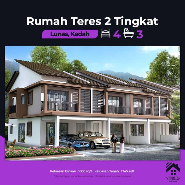  Kami dari Oriental Kedah Realty ingin memperkenalkan kepada anda Projek Perumahan Terbaru dan Terhangat di Lunas . Daftar sekarang dengan 𝐓𝐞𝐦𝐩𝐚𝐡𝐚𝐧 𝐏𝐞𝐫𝐜𝐮𝐦𝐚 𝐬𝐚𝐡𝐚𝐣𝐚