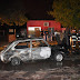   Bomberos sofocaron el incendio de un vehículo que llevaba varios bidones de combustible