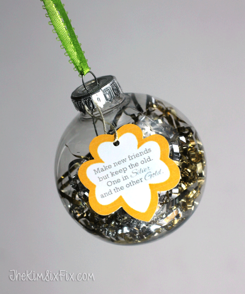 Silver and Gold DIY Ornament