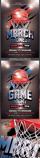  March Madness Basketball Flyer Template