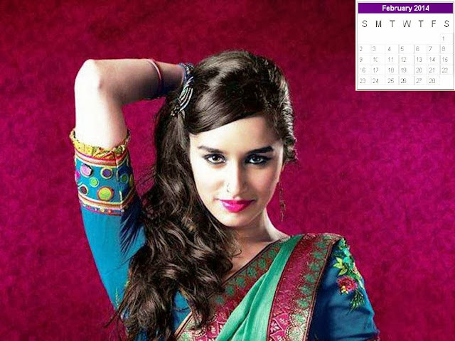 Shraddha Kapoor Calendar 2014