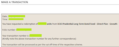 ICICI Prudential Mutual Fund - Redeem