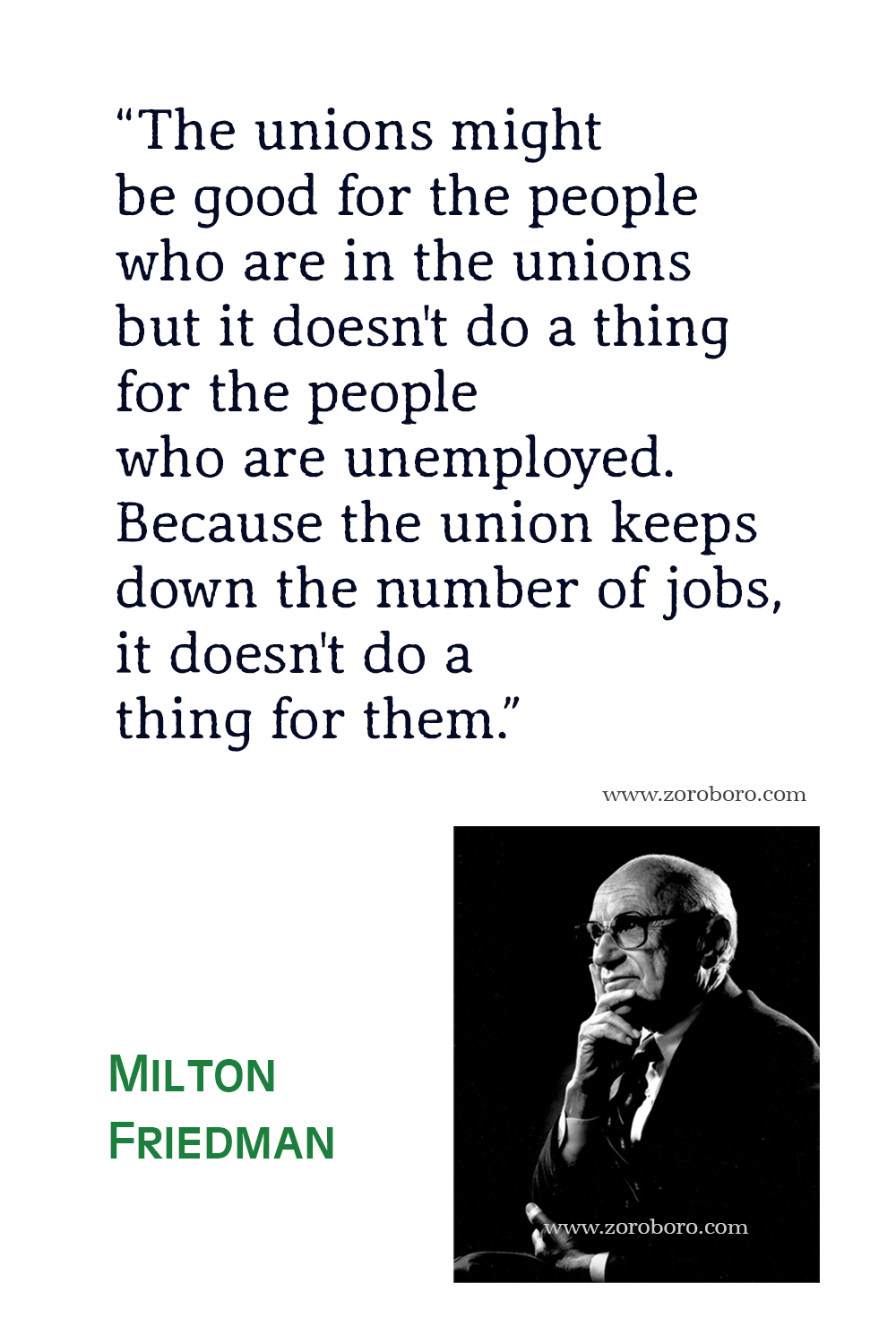 Milton Friedman Quotes, Free to Choose Quotes, Milton Friedman Capitalism and Freedom Quotes, Milton Friedman Theory, Economics & Money.