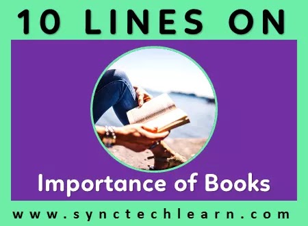 10 lines on importance of books in english