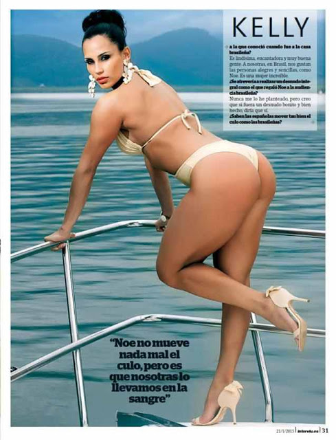 Kelly Medeiros nua na revista Interviu (fotos)