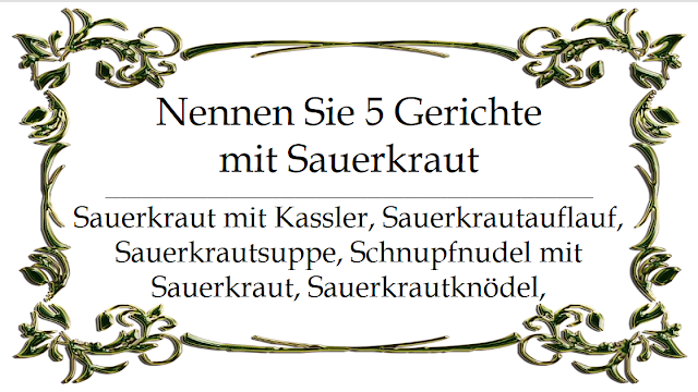 5 Dingen - Essen & Trinken (475 Fragen PC-Version)