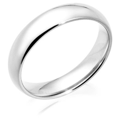 Mens White Gold Wedding Ring on Gorgeous Rings  14k White Gold 5mm Comfort Fit Men S Wedding Band